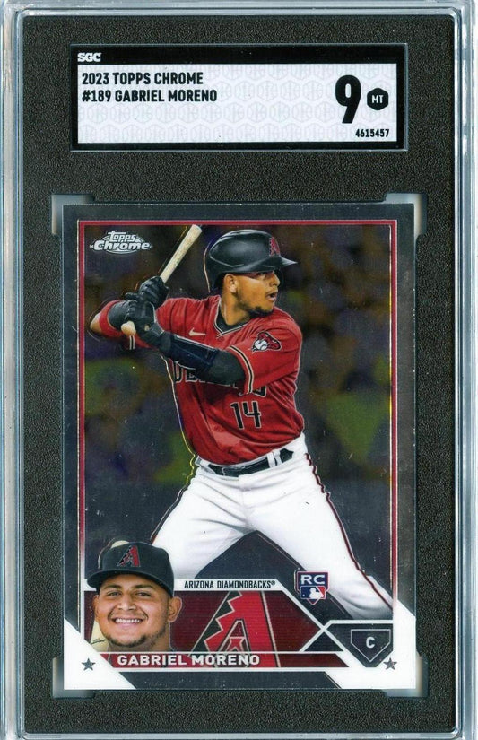 2023 Topps Chrome #189 Gabriel Moreno RC SGC 9