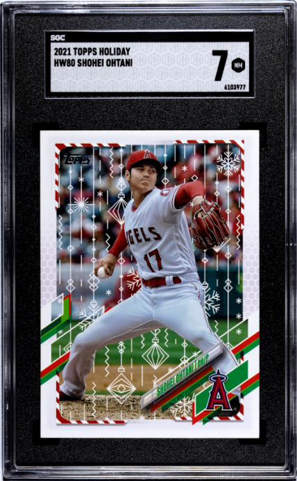 2021 Topps Holiday #HW80 Shohei Ohtani SGC 7