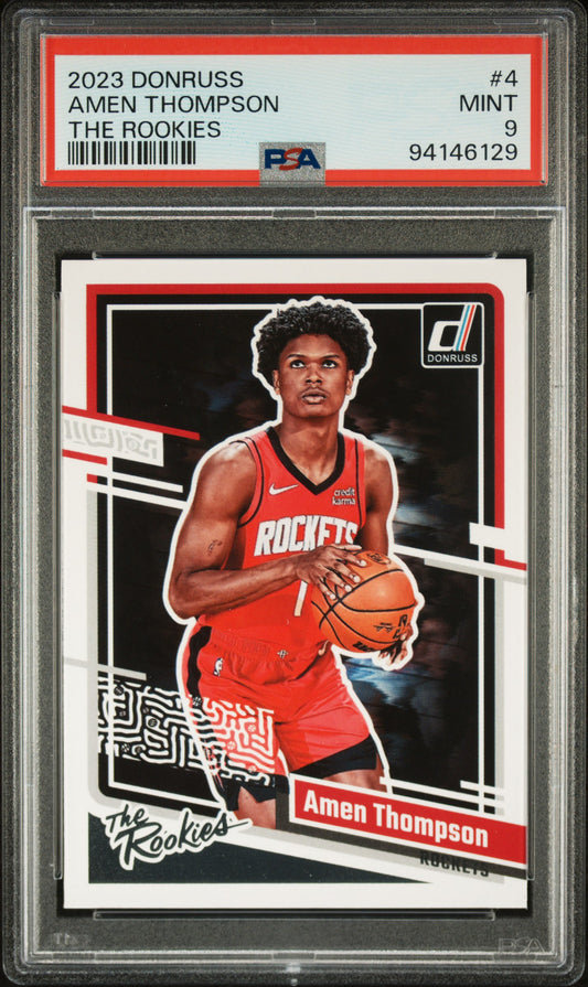 2023 Panini Donruss The Rookies #4 Amen Thompson PSA 9