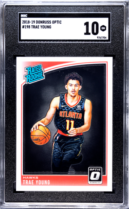2018-19 Donruss Optic #198 Trae Young RR SGC 10