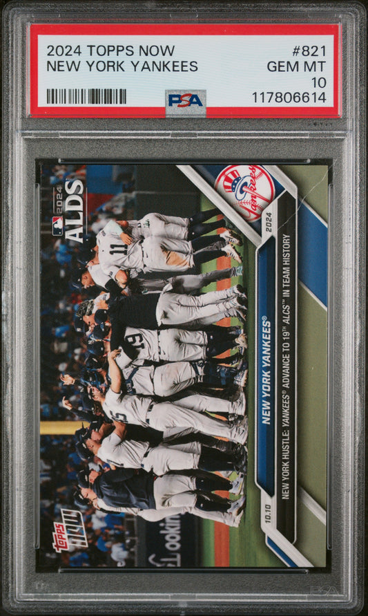 2024 Topps Now #821 New York Yankees PSA 10