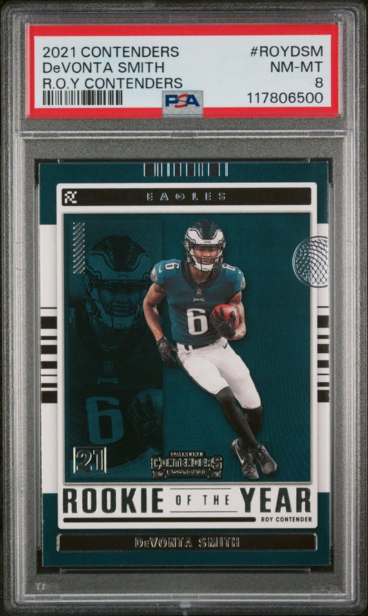 2021 Panini Rookie Of The Year Contenders #ROYDSM Devonta Smith PSA 8