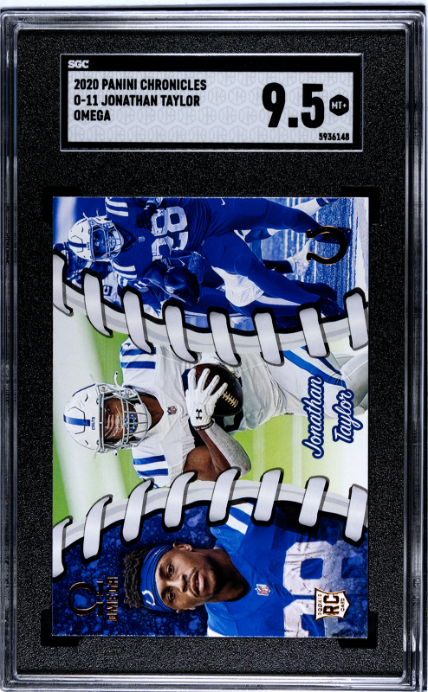 2020 Panini Chronicles #O-11 Jonathan Taylor Omega RC SGC 9.5