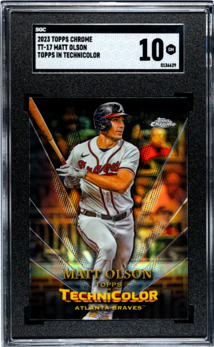 2023 Topps Chrome #TT-17 Matt Olson Technicolor SGC 10