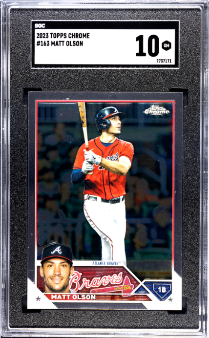 2023 Topps Chrome #163 Matt Olson SGC 10