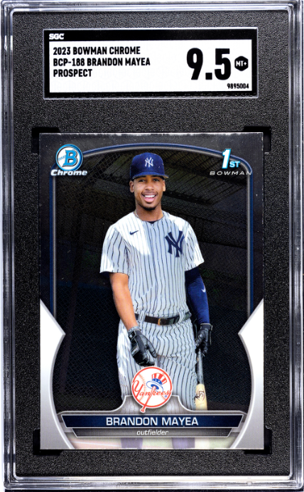 2023 Bowman Chrome #BCP-188 Brando Mayea Prospect SGC 9.5