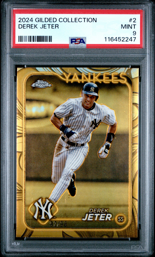 2024 Topps Gilded Collection #2 Derek Jeter PSA 9