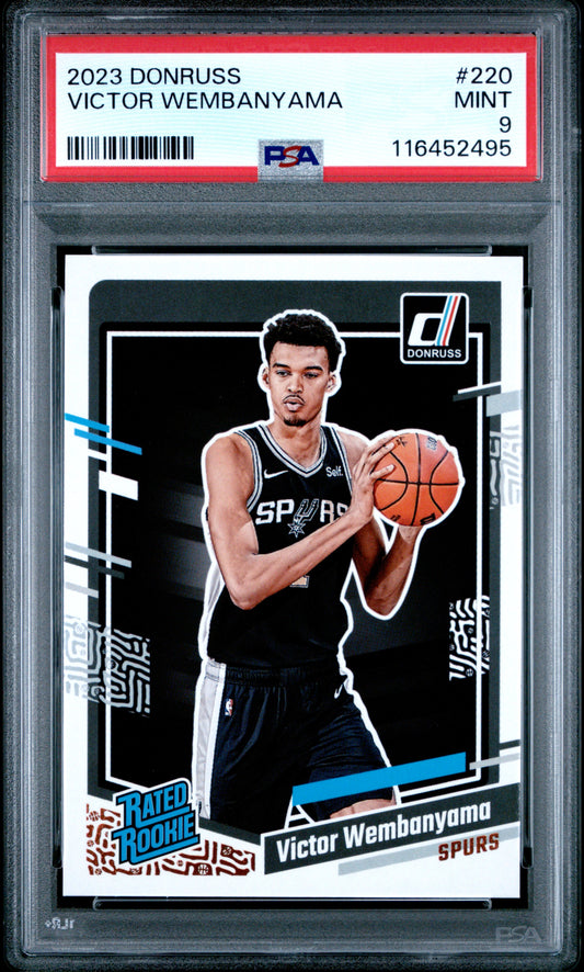 2023 Panini Donruss #220 Victor Wembanyama RR PSA 9