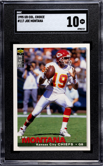 1995 Upper Deck Collector's Choice #117 Joe Montana SGC 10
