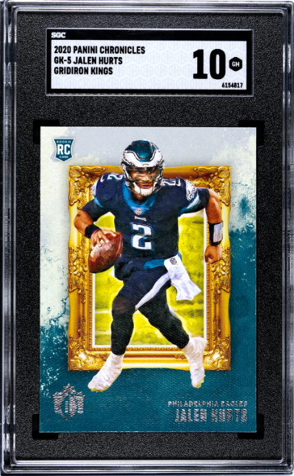 2020 Panini Chronicles #GK-5 Jalen Hurts Gridiron Kings RC SGC 10