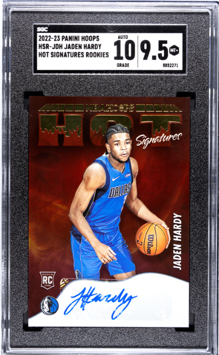 2022-23 Panini Hoops #HSR-JDH Jaden Hardy Hot RCA SGC 9.5-10