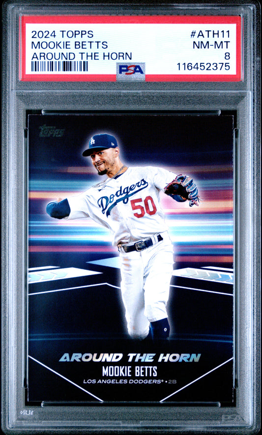 2024 Topps Around The Horn #ATH11 Mookie Betts PSA 8