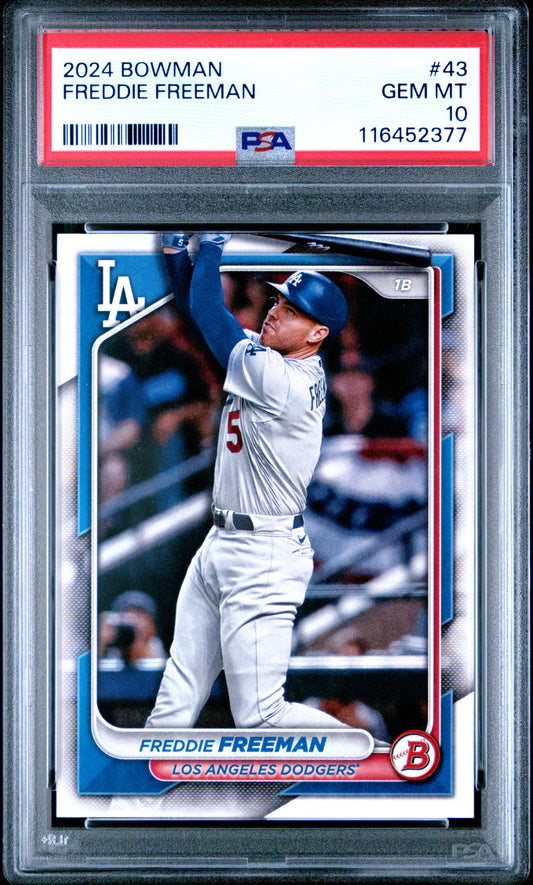 2024 Bowman #43 Freddie Freeman PSA 10