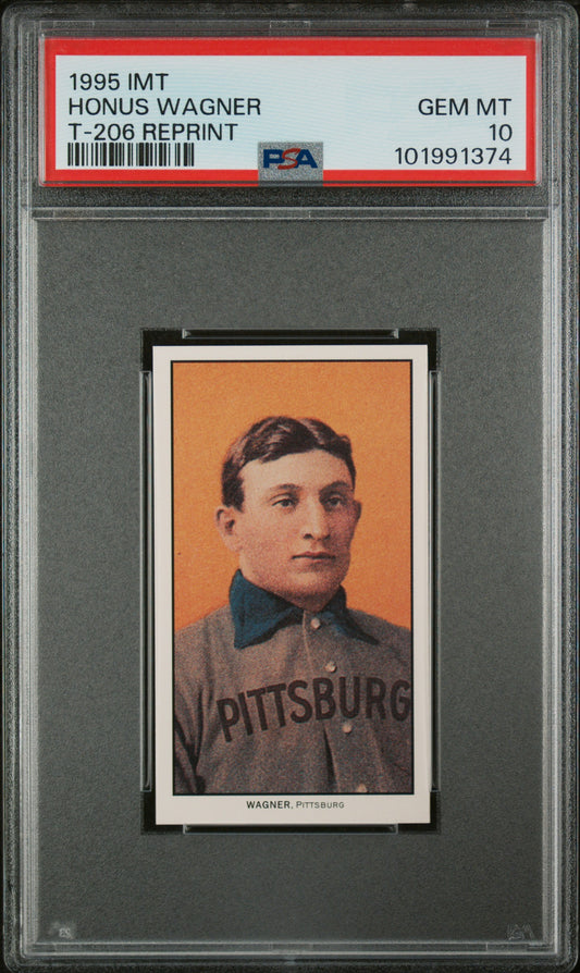 1995 IMT Honus Wagner T-206 Reprint PSA 10