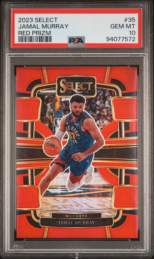 2023 Panini Select #35 Jamal Murray 049/199 Red Prizm PSA 10
