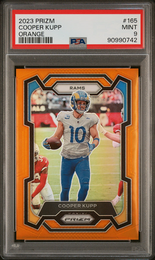 2023 Panini Prizm #165 Cooper Kupp Orange 197/249 PSA 9