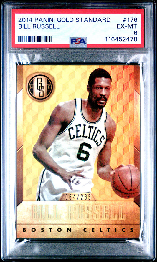 2014 Panini Gold Standard #176 Bill Russell 064/285 PSA 6