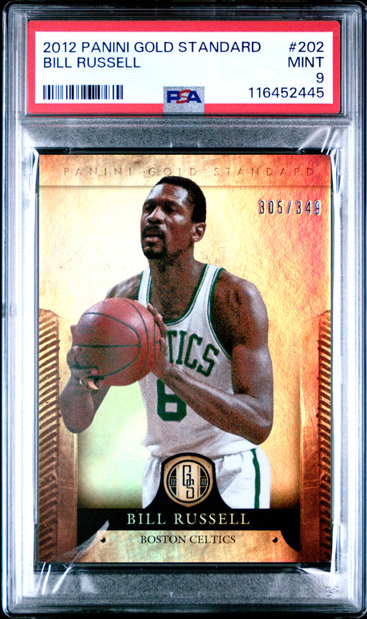 2012 Panini Gold Standard #202 Bill Russell 305/349 PSA 9
