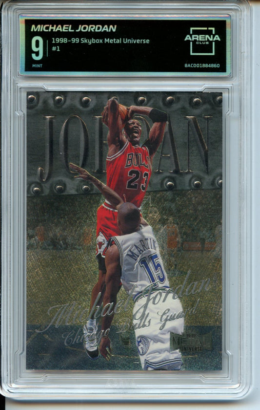 1998-99 Metal Universe #1 Michael Jordan Arena Club 9