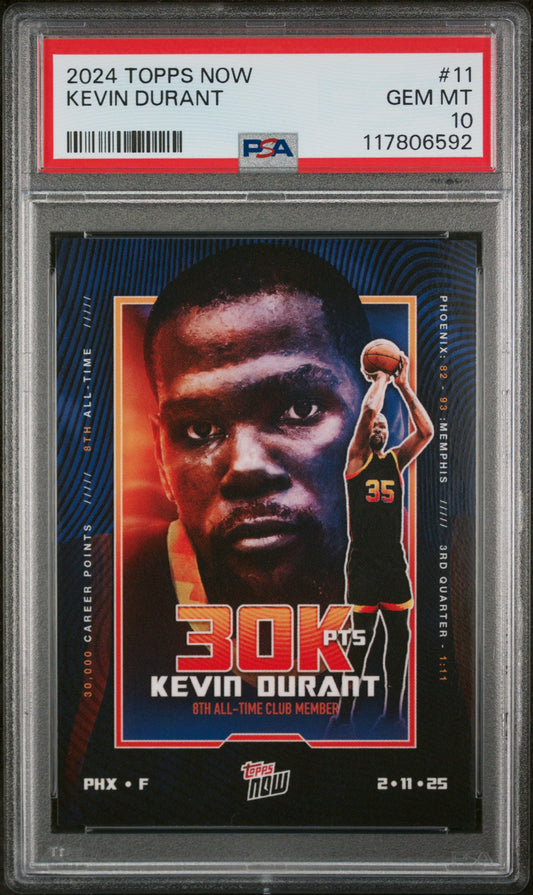 (5)2024 Topps Now #11 Kevin Durant PSA 10