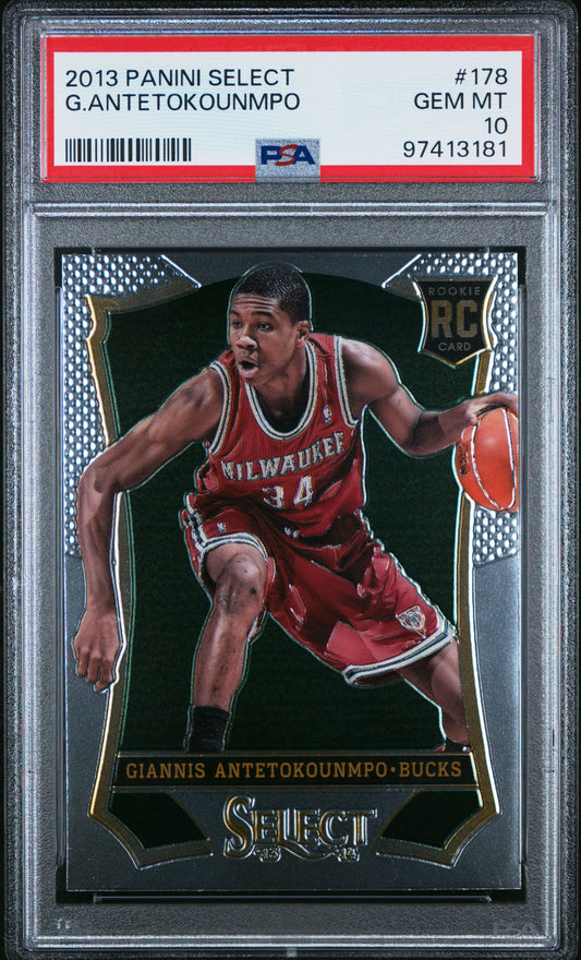 2013 Panini Select #178 G.Antetokounmpo RC PSA 10