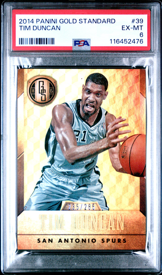 2014 Panini Gold Standard #39 Tim Duncan 235/285 PSA 6