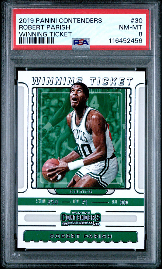 2019 Panini Contenders Winning Ticket #30 Robert Parish PSA 8