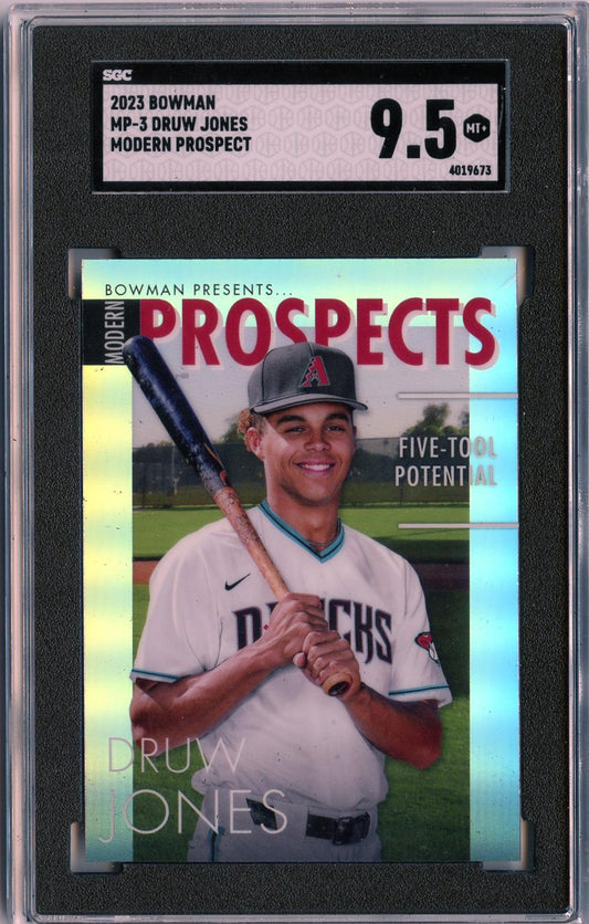 2023 Bowman #MP-3 Druw Jones Modern Prospects SGC 9.5