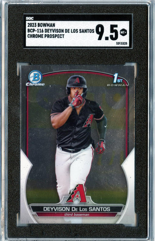 2023 Bowman #BCP-116 Deyvison De Los Santos Chrome Prospects SGC 9.5