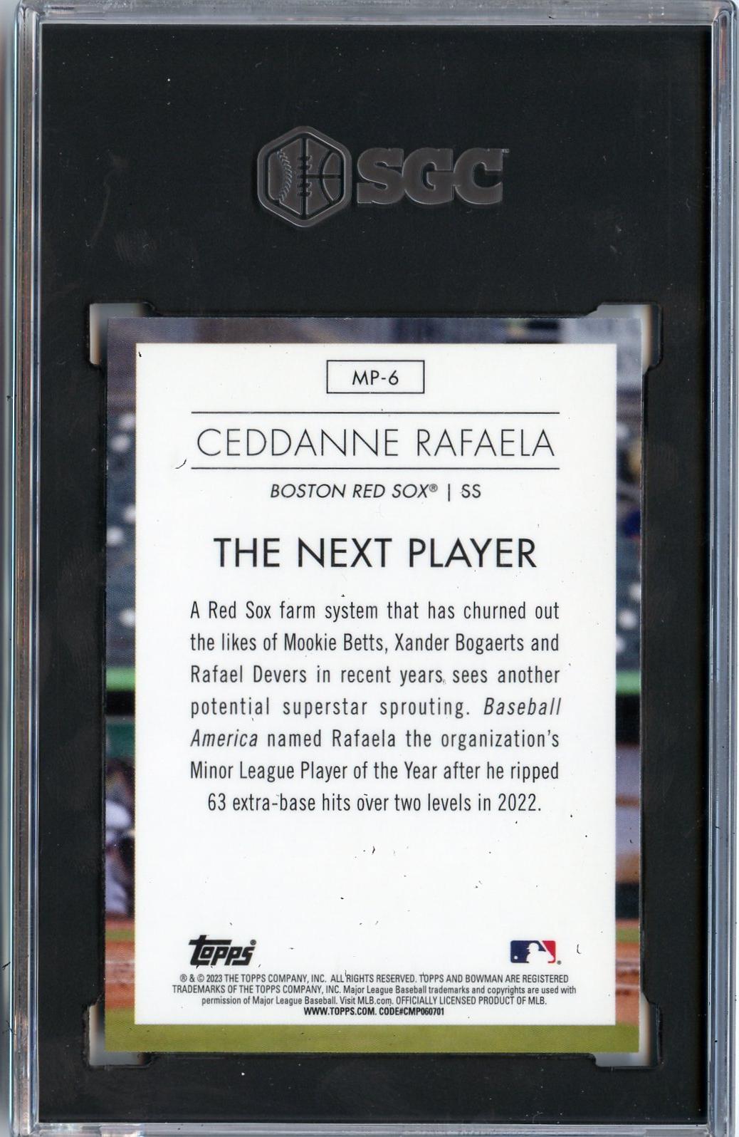2023 Bowman #MP-6 Ceddanne Rafaela Modern Prospects SGC 9.5