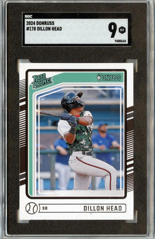2024 Donruss #178 Dillon Head SGC 9
