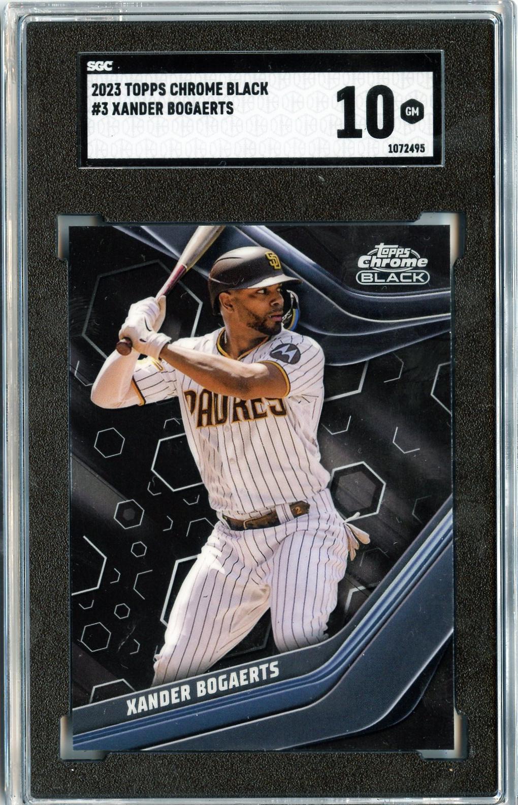 2023 Topps Chrome Black #3 Xander Bogaerts SGC 10
