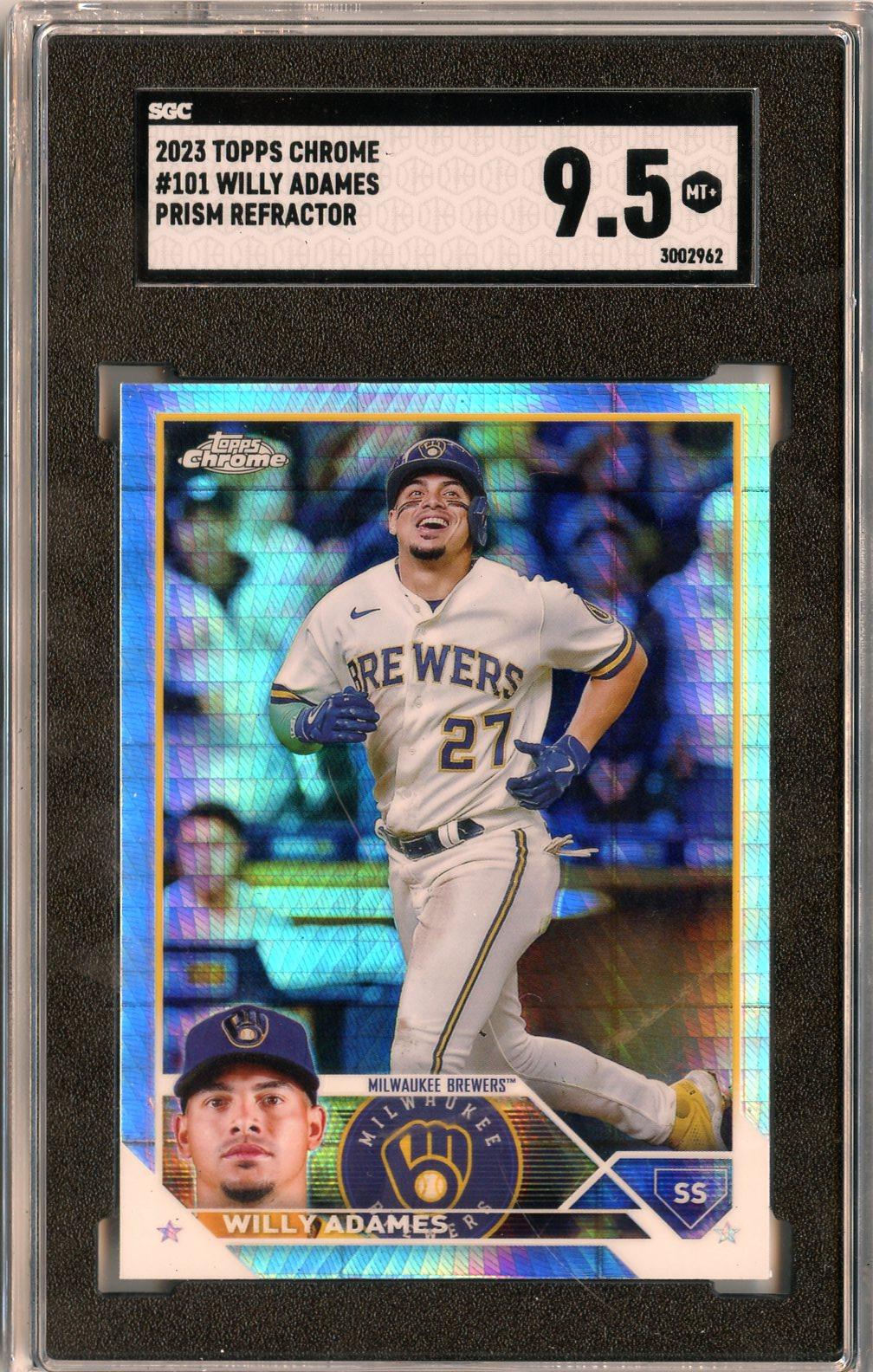 2023 Topps Chrome #101 Willy Adames Prism Refractors SGC 9.5