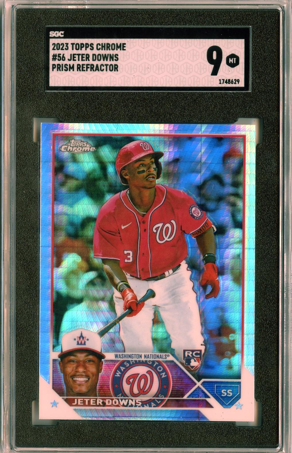 2023 Topps Chrome #56 Jeter Downs Prism Refractors RC SGC 9