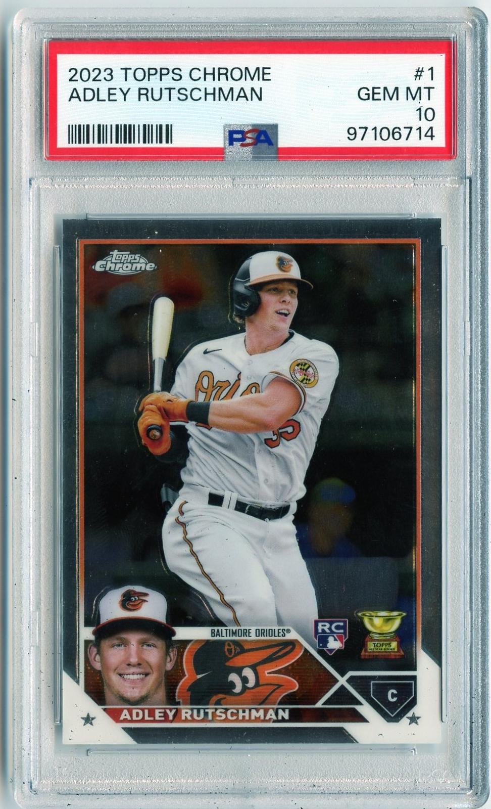 2023 Topps Chrome #1 Adley Rutschman RC PSA 10