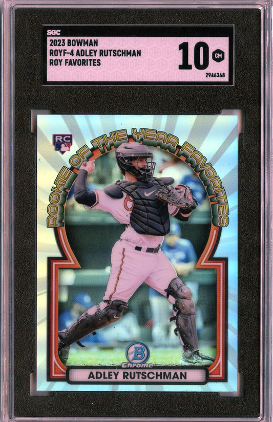 2023 Bowman #ROYF-4 Adley Rutschman Rookie of the Year Favorites SGC 10