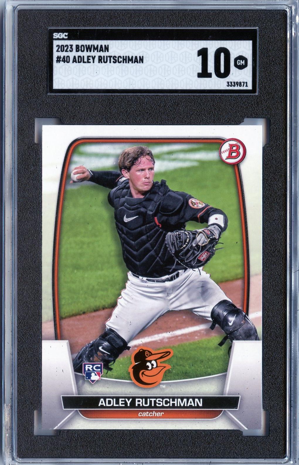 2023 Bowman #40 Adley Rutschman RC SGC 10