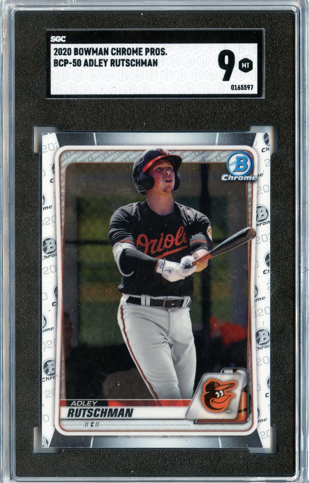 2020 Bowman #BCP-50 Adley Rutschman Chrome Prospects SGC 9