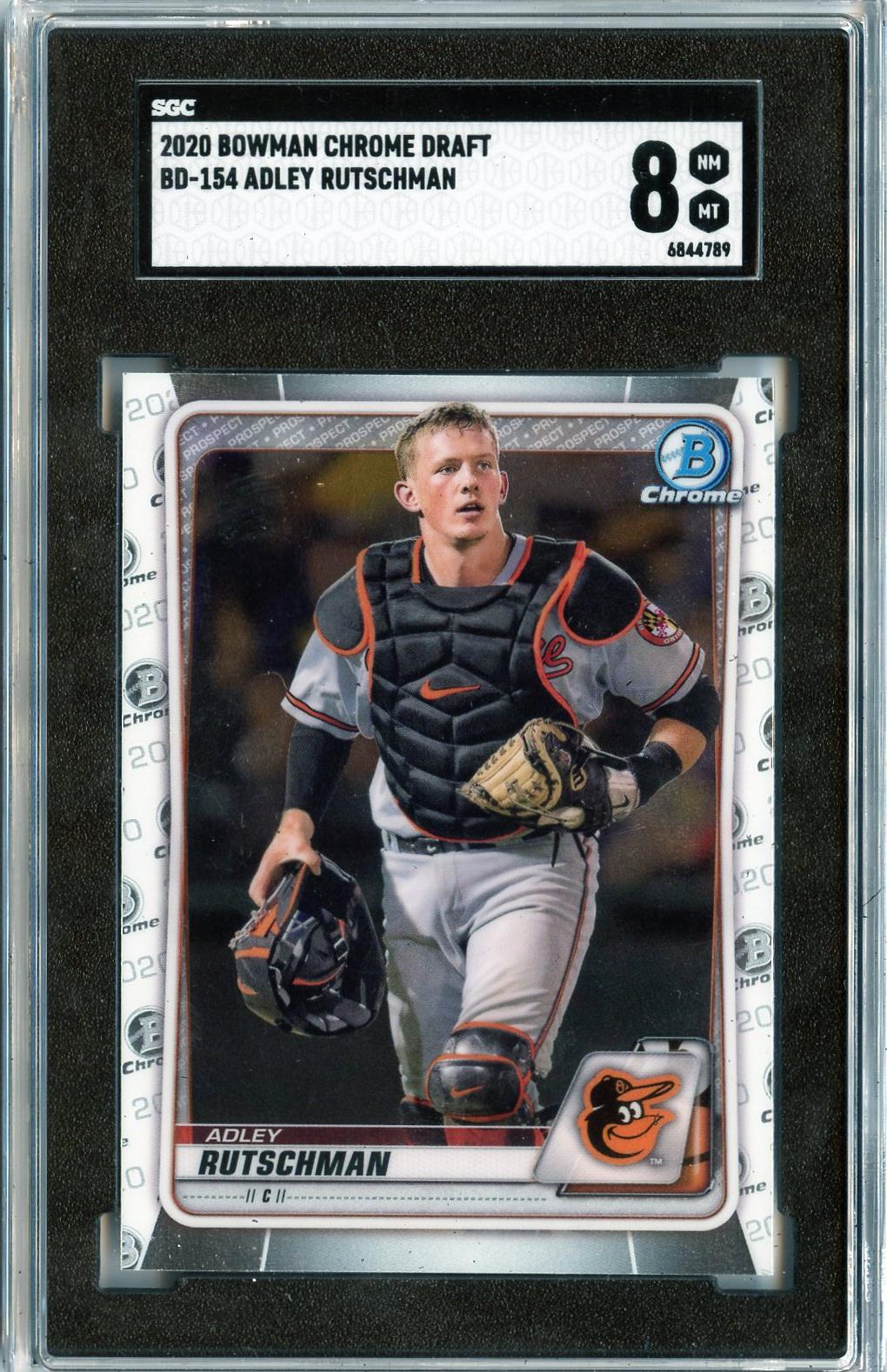 2020 Bowman Chrome Draft #BD-154 Adley Rutschman SGC 8