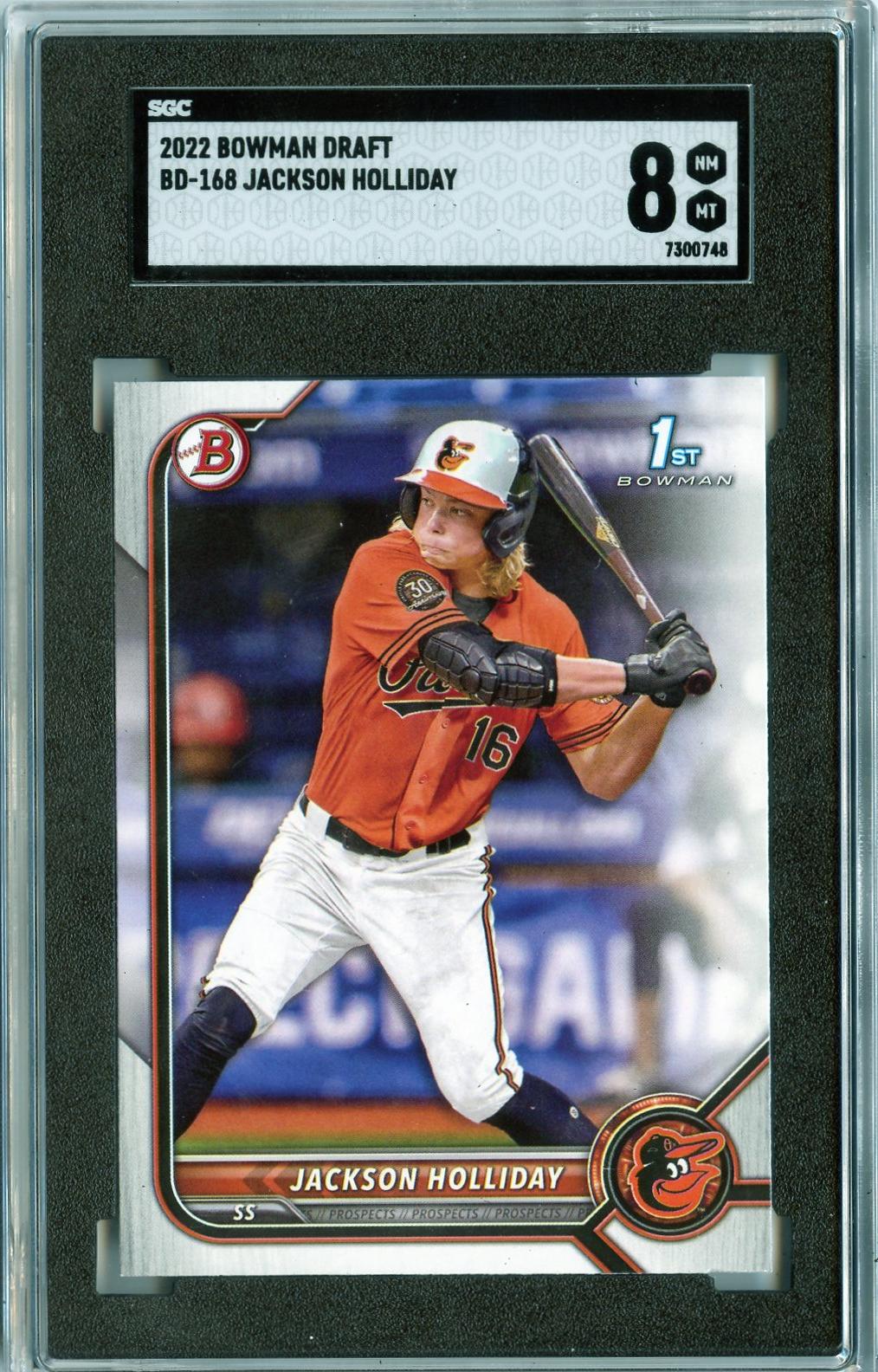 2022 Bowman Draft #BD-168 Jackson Holliday SGC 8