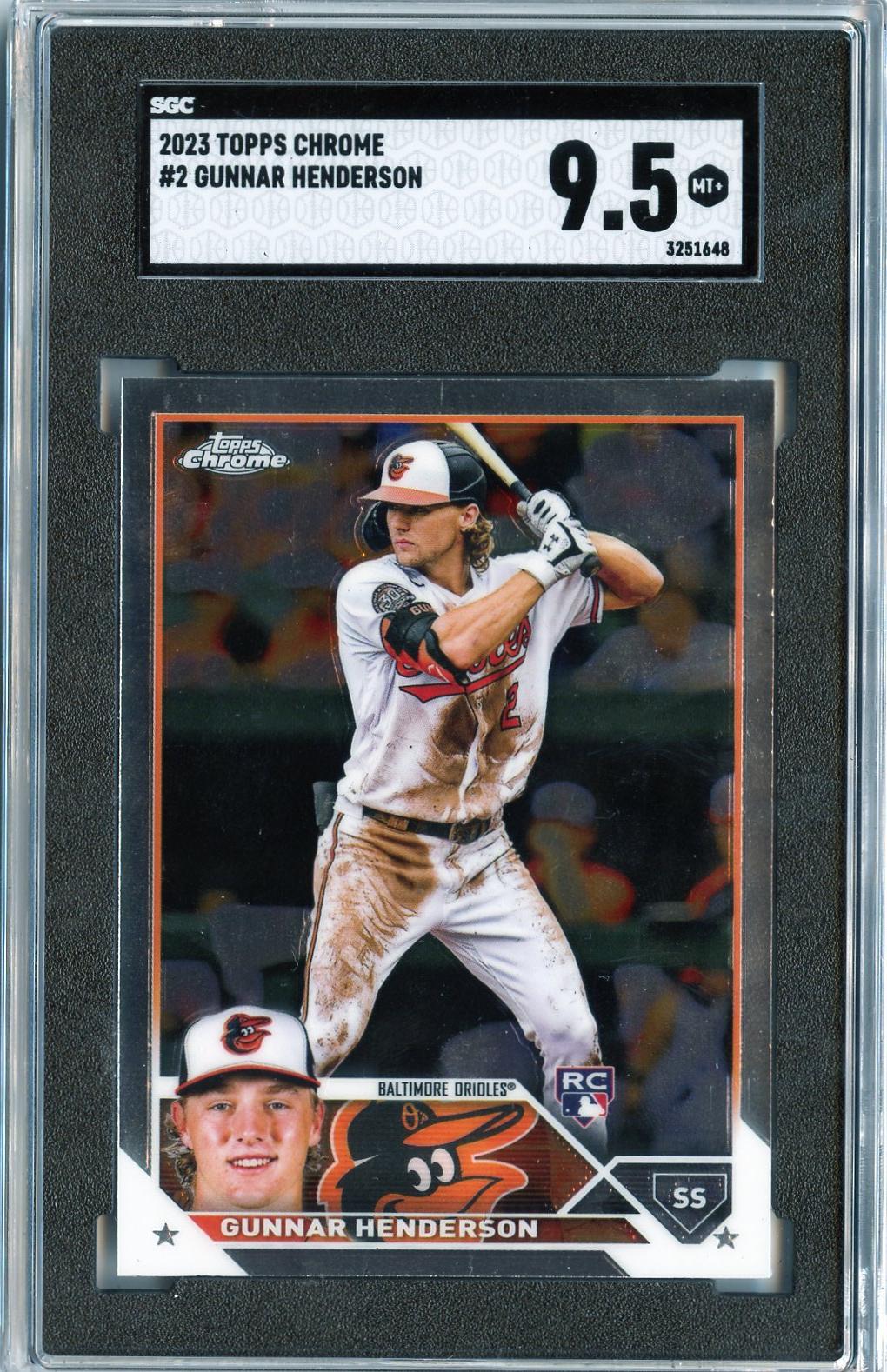 2023 Topps Chrome #2 Gunnar Henderson RC SGC 9.5