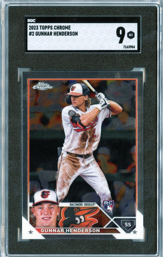 2023 Topps Chrome #2 Gunnar Henderson RC SGC 9