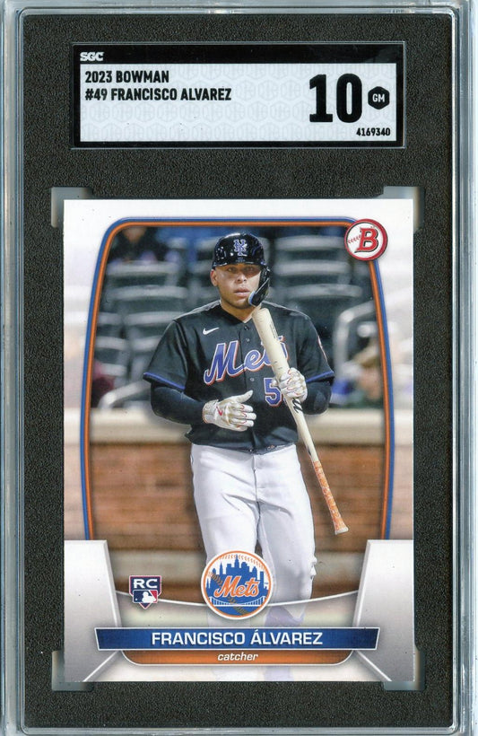 2023 Bowman #49 Francisco Alvarez RC SGC 10