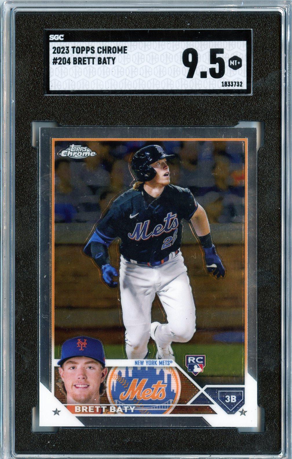 2023 Topps Chrome #204 Brett Baty RC SGC 9.5
