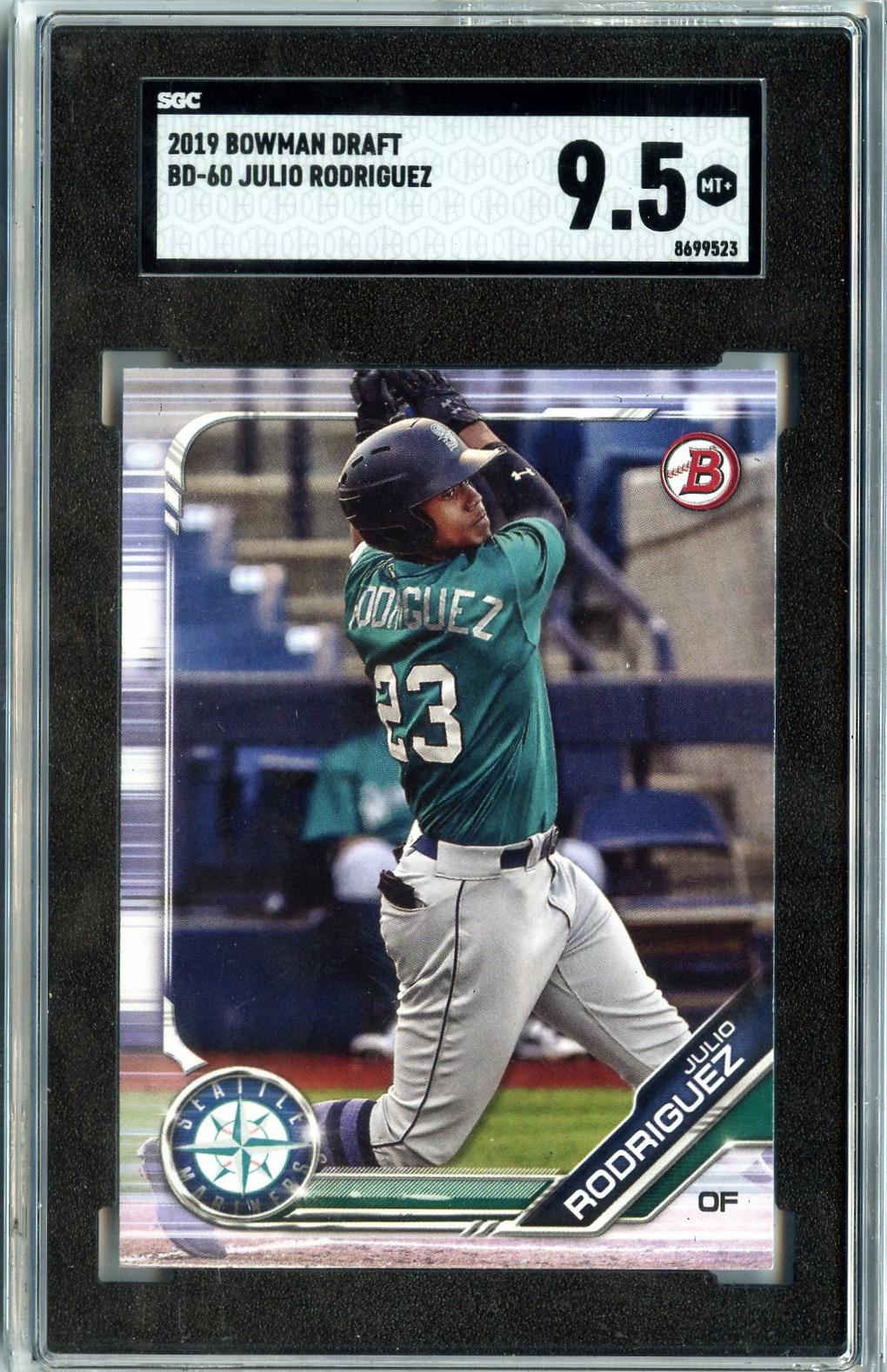 2019 Bowman Draft #BD-60 Julio Rodriguez SGC 9.5