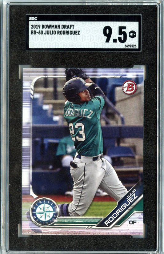 2019 Bowman Draft #BD-60 Julio Rodriguez SGC 9.5