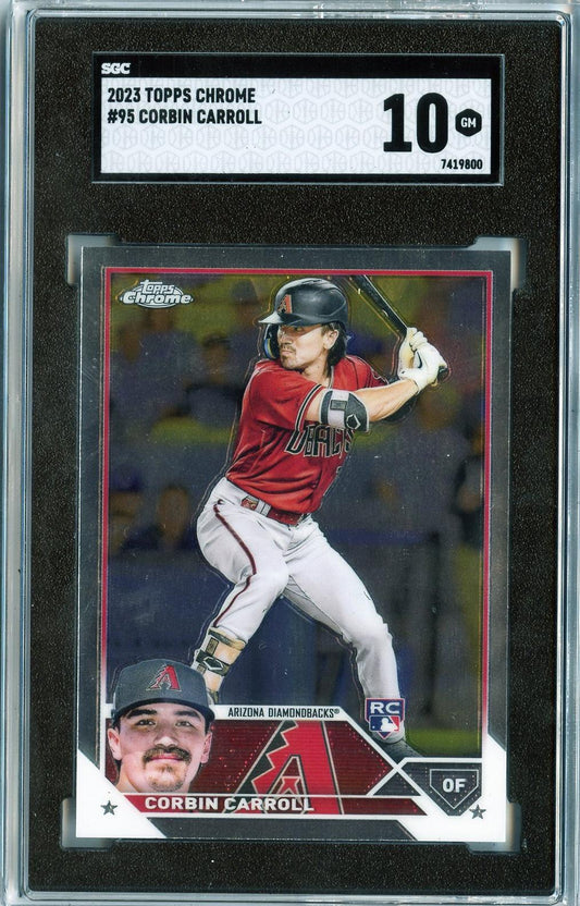 (1)2023 Topps Chrome #95 Corbin Carroll RC SGC 10