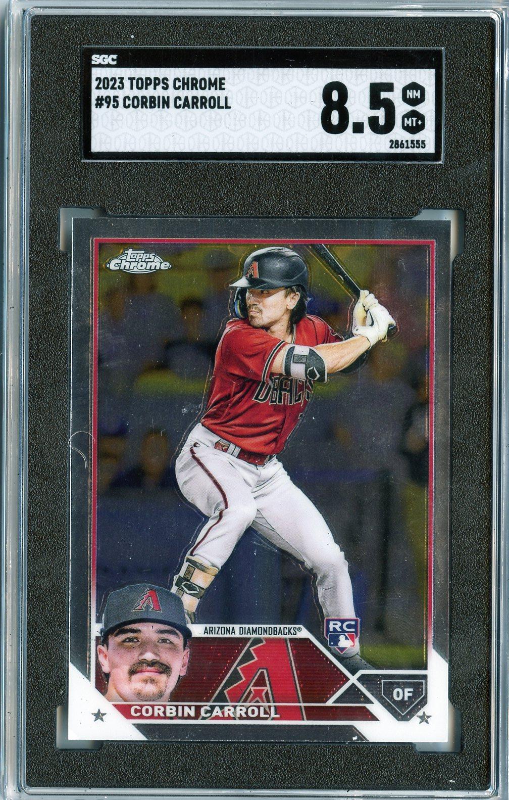 2023 Topps Chrome #95 Corbin Carroll RC SGC 8.5