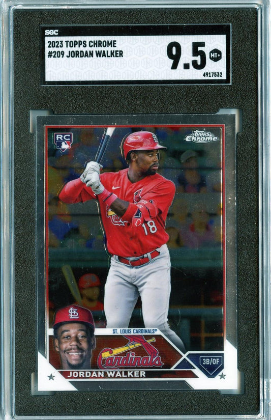 2023 Topps Chrome #209 Jordan Walker RC SGC 9.5