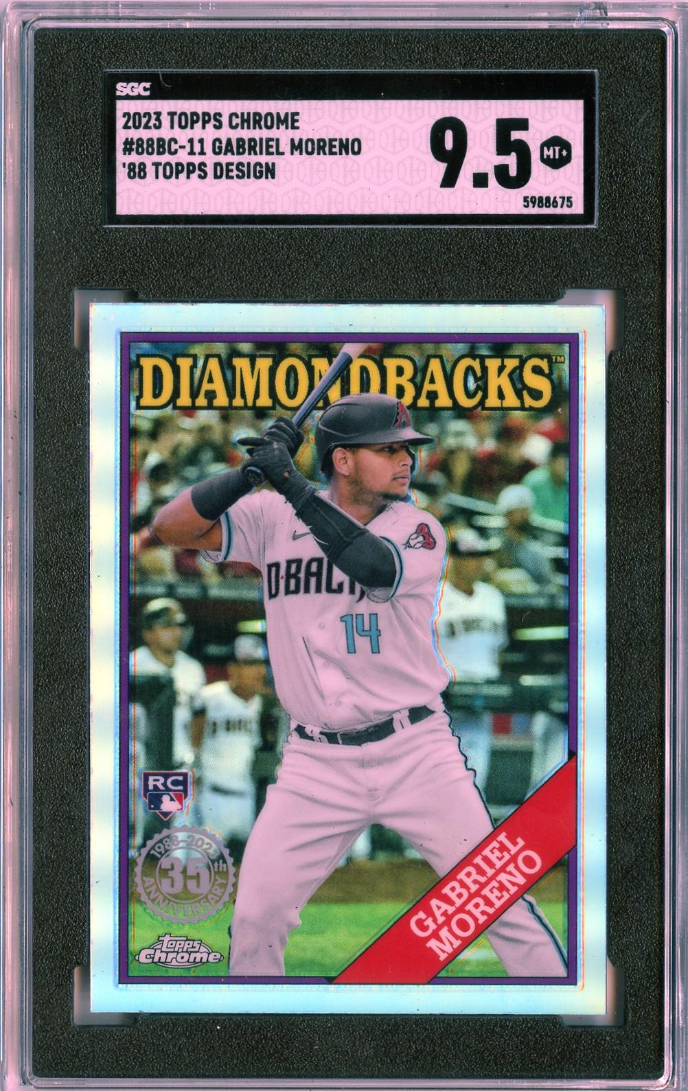 2023 #88BC-11 Gabriel Moreno 1988 Topps Chrome 35th Anniversary RC SGC 9.5